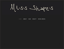 Tablet Screenshot of miss-shapes.com